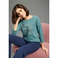 KangaROOS 3/4-Arm-Shirt Loose Fit Passform, 3/4-Ärmel, Rundhalsausschnitt