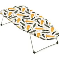 ADOB Tischbügelbrett Tischbügelbrett Minibügelbrett kleines Bügelbrett, 70x30 cm, klappbar, Bügelfläche 74,00x30,00 cm, Motiv Baumwollbezug abnehmbar und waschbar