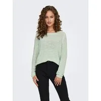 ONLY Strickpullover ONLGEENA XO L/S PULLOVER KNT NOOS Materialmix, regular fit
