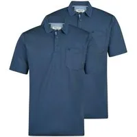 Redmond Poloshirt 2er Pack Basic (Spar-Set, 2-tlg) Poloshirt - Baumwolle - Atmungsaktiv