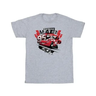 Disney - "Cars Lightning McQueen Collage" T-Shirt für Herren (Grau)