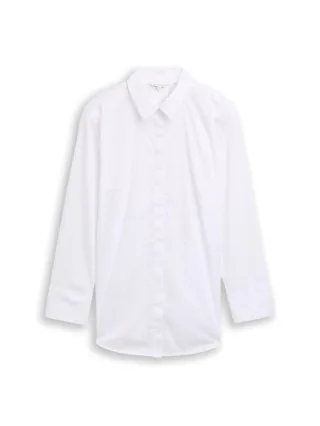 Tom Tailor - Plus Size - Loose Fit Bluse mit Strasssteinen stones on solid - Gr. - 54