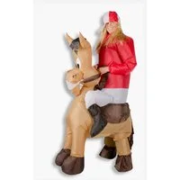 Home Feeling Cowboy-Kostüm Aufblasbares Kostüm Pferd Reiter Karneval Kostüm
