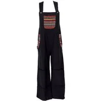Guru-Shop Relaxhose Weite Latzhose, Ethno Style Boho oversize.. alternative Bekleidung