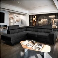 Masseno Ecksofa NOLA mit Schlaffunktion L-Form, Sofa mit Bettkasten