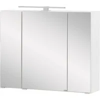 welltime Spiegelschrank Kaunas 80 cm breit, Soft-Close-Funktion