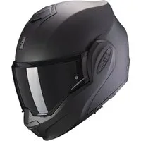 Scorpion Exo Motorradhelm Exo-Tech Evo Solid Klapphelm, vorbereitet für Kommunikationssystem,integriertes Sonnenvisier