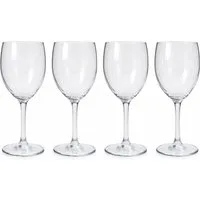 Mach1 Gläser-Set Trinkgläser 4er Set robuste Trinkgläser 290ml für Garten, Camping