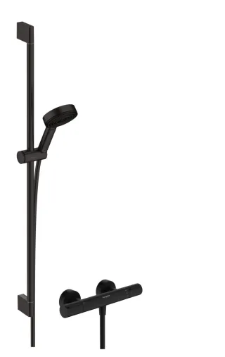 Hansgrohe Brausesystem Pulsify Select S 105 3j Eco Relaxation Ecostat Element 900mm mattschwarz, 2 24271670