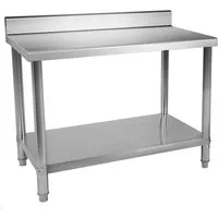 Royal Catering Arbeitstisch 120 x 60 cm Edelstahl Küchentisch Edelstahltisch Gastro Tisch Küche, verschiedene Größen