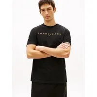 Tommy Jeans T-Shirt TJM REGULAR LINEAR LOGO EXT Rundhals, Regular Fit