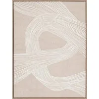 ArtUniverse Gemälde Leinwandbild White Flow Wandbild 62 x 82 cm, Abstrakt