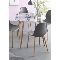 OTTO home Glastisch Miller (Esstisch, Glastisch, OTTOs Choice), runder Esstisch mit einem Ø von 100 cm, verschiedene Größen