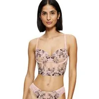 Triumph Longline-BH Sensual Spotlight Wired Corset mit Stickerei und floraler Spitze
