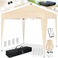 KESSER Pavillon, Faltpavillon 3x3m mit LED Beleuchtung Solar Fernbedienung