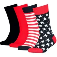 Tommy Hilfiger Socken TH KIDS SOCK 4P STARS & STRIPES ECOM (4 Paar) mit auffälligen Designakzenten