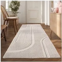 Teppium Teppich Boho Design, Rechteckig, Höhe: 20 mm, Kurzflor Boho Teppich Weich Anti-Rutsch Rückseite Waschbar
