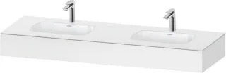 Duravit Qatego Einbauwaschtisch mit Konsole Weiß Matt 1600x550x170 mm - QA4695018180000 QA4695018180000