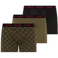 HUGO Boxershorts BOXERBR TRPLT DESIGN Markenlogo am elastischem Bund