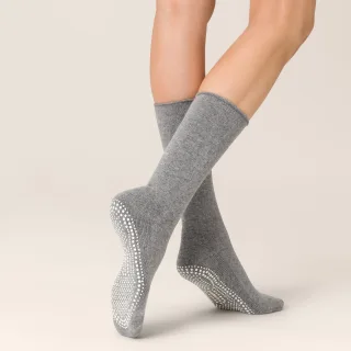KUNERT - HOMESOCKS ABS lichtgrau - Gr. - 36.5