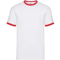 Fruit of the Loom Rundhalsshirt Fruit of the Loom Valueweight Ringer T