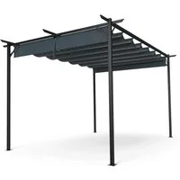 blumfeldt Pavillon Pantheon Robust, (Set), Pergola 3x4m pulverbeschichtet wetterfest Garten