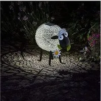Smart Garden LED Solarleuchte Solar-Silhouette Schaf "Dolly" aus Metall, Solarleucht, Garten, LED fest integriert