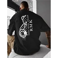 RMK T-Shirt Shirt Herren Shirt Basic Rundhals Teddybär Bär aus 100% Baumwolle