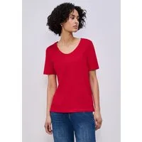 STREET ONE V-Shirt im Basic-Style
