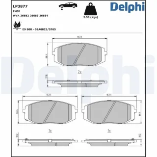 Delphi Bremsbel?ge vorne Hyundai Staria 2,2