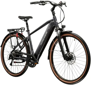 Kross "E-Trekkingbike Herren Trans Hybrid 1.0 28" graphitgrau 8 Gänge" 8 Gang Shimano ACERA M3020 Schaltwerk Kettenschaltung Heckmotor 250 W Pedelec, Elektrofahrrad für Herren