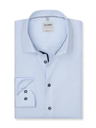 OLYMP - Body Fit: Businesshemd blau - Gr. - 44