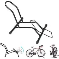 HEYHIPPO Fahrradständer Stabiler Fahrradständer aus Metall, tragbar mit rutschfesten Pads (Schwarzer Fahrradständer,44,5×37cm,tragbarer Ständer für Mountainbikes), Bike-Gepäckträger für 8–11 cm Reifen, passend für Vorder- & Hinterrad