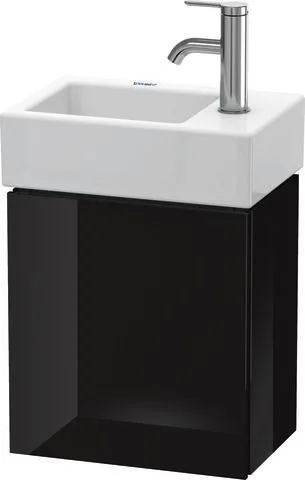 Duravit L-Cube Waschtischunterbau wandhängend Schwarz Hochglanz 364x241x400 mm - LC6293L4040 LC6293L4040