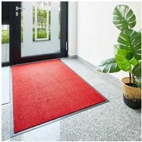 OTTO home Fußmatte Emil, Made in Netherlands, rechteckig, Höhe: 6 mm, Schmutzfangmatte, Uni Farben, rutschhemmend, waschbar (Handwäsche)