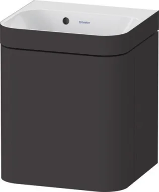 Duravit Happy D.2 Plus c-bonded Set wandhängend Graphit 400x360x480 mm - HP4634N80800000 HP4634N80800000