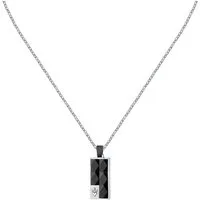 MASERATI Edelstahlkette Maserati Herren-Kette Edelstahl, Keramik
