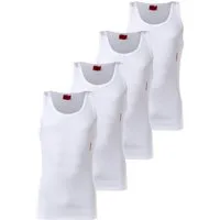HUGO Unterhemd Herren Unterhemd 4er Pack Baumwolle (Packung, 4er Pack)