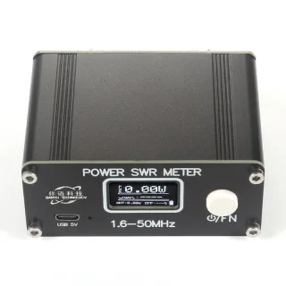 Digital SWR Power Meter 150W 1.6-50MHz USB Type-C High Accuracy Multiple Display Modes Built-in Lithium Battery