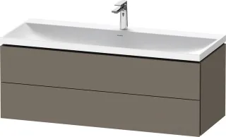 Duravit L-Cube c-shaped Set wandhängend Flanell Grau Seidenmatt 1200x480x480 mm - LC6953O90900000 LC6953O90900000