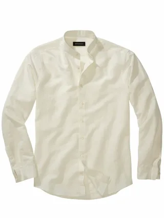 Mey & Edlich Herren Naturtalent-Hemd Beige 49 % Baumwolle, 29 % Leinen, 22 % Wolle