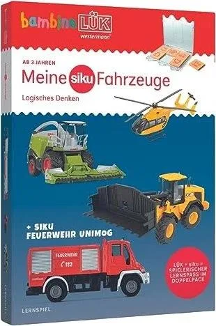 bambinoLÜK-Set: Meine siku Fahrzeuge - Logisches Denken, Lernbuch