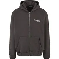 Dropsize Sweatjacke Dropsize Herren Super Heavy Oversize Blank Zip Hoodie