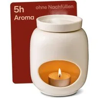 Praknu Duftlampe Duftlampe Keramik 100ml – Teelicht Aromalampe für Öle & Duftwachs (Einzelartikel, 1 St., 1 x Praknu Teelicht Duftlampe Keramik 100 ml – Verdampfen für Öle), Sanftes Verdampfen & Langanhaltender Duft – Diffuser Stövchen