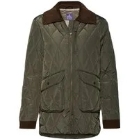 Brigitte von Schönfels Steppjacke Lange Steppjacke mit Cord
