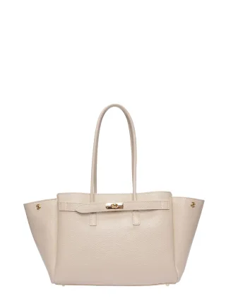 Isabella Rhea Beige Rindsledertasche