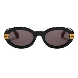Palm Angels - "Miracle" Katzenauge-Sonnenbrille für Damen, Azetat, Metall (Schwarz/Dunkelgrau)
