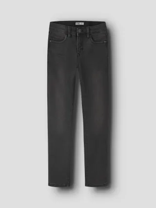 NAME IT - NKMSILAS XSLIM JEANS 2002-TX NOOS Black Denim - Gr. - 140
