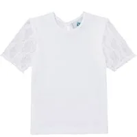 Isar-Trachten T-Shirt Isar-Trachten Mädchen T-Shirt mit Spitzenärmeln 52
