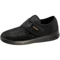 Fischer-Markenschuh Ortho Klettschuh mit Klettverschluss, Weite K, Frotteefutter, Reptilstretch